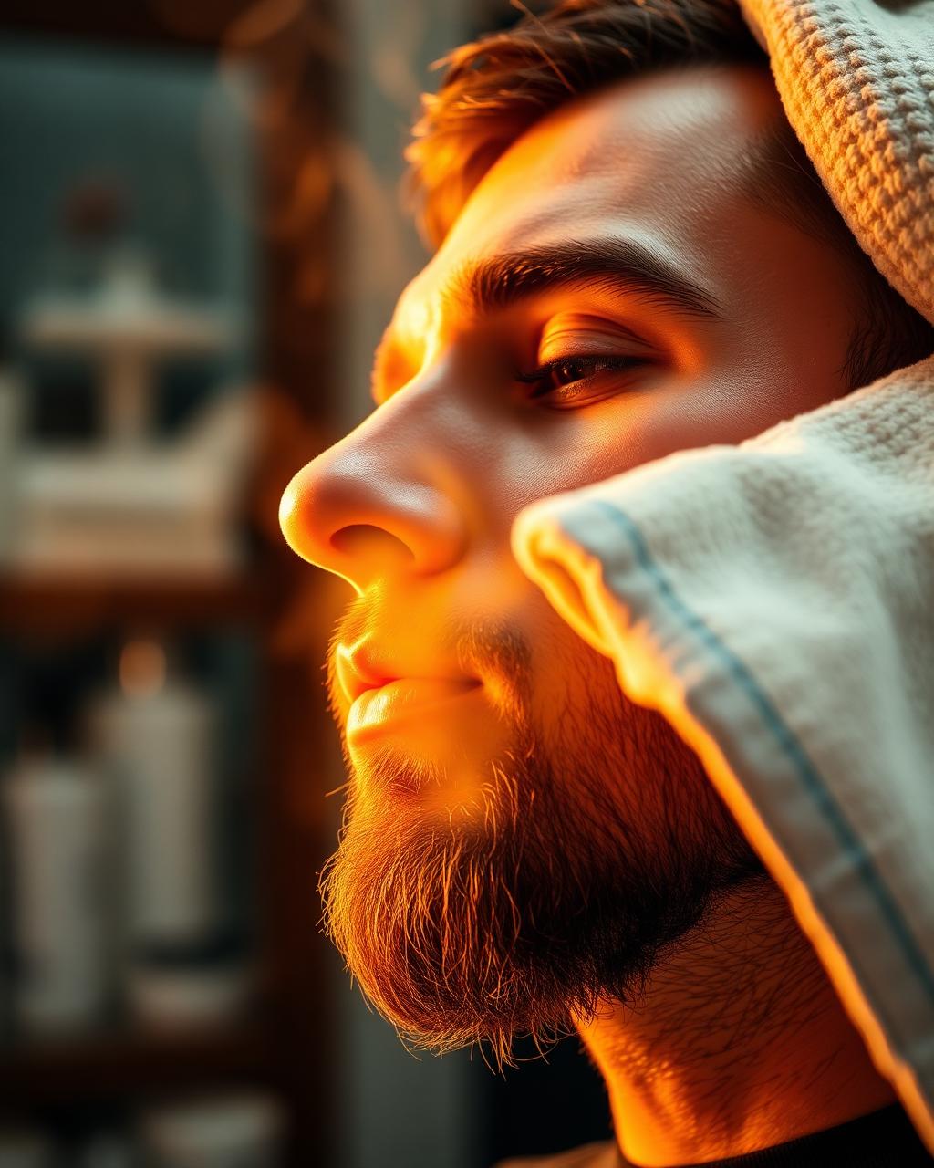 Hot towel shave