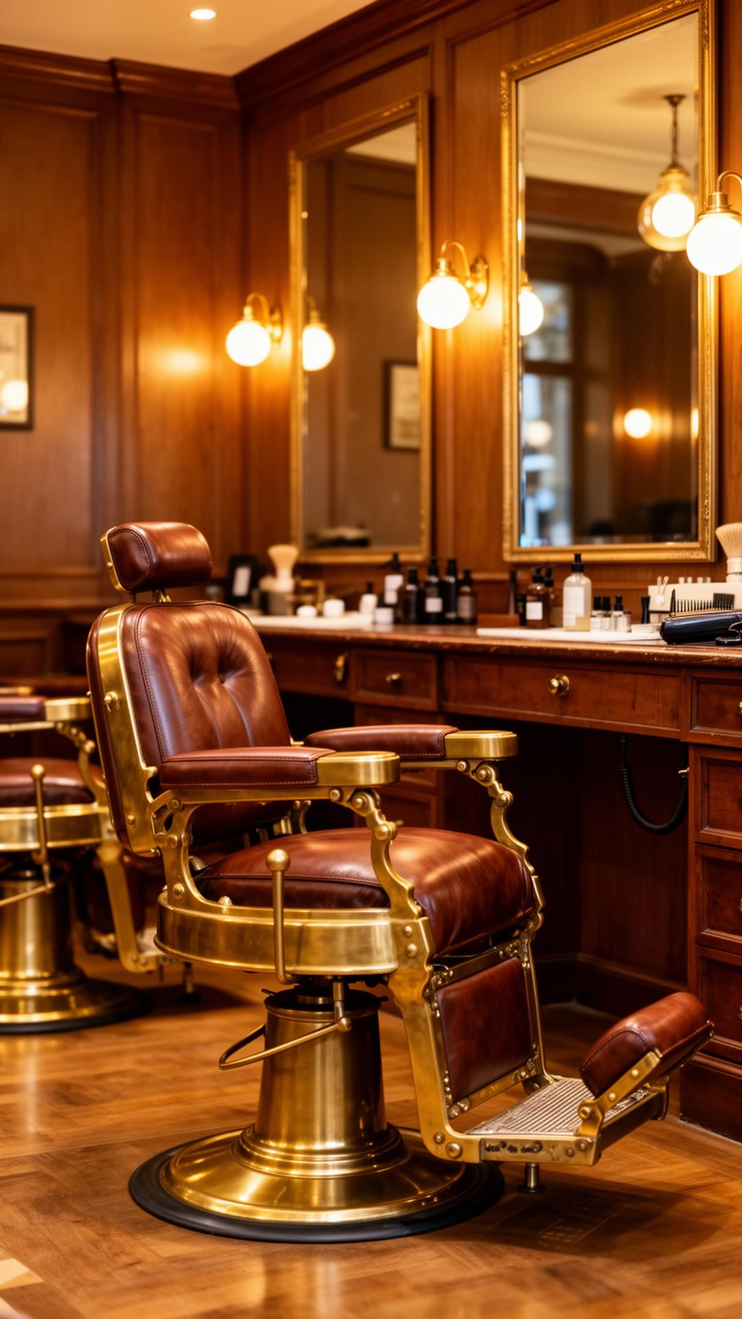Barbershop interior